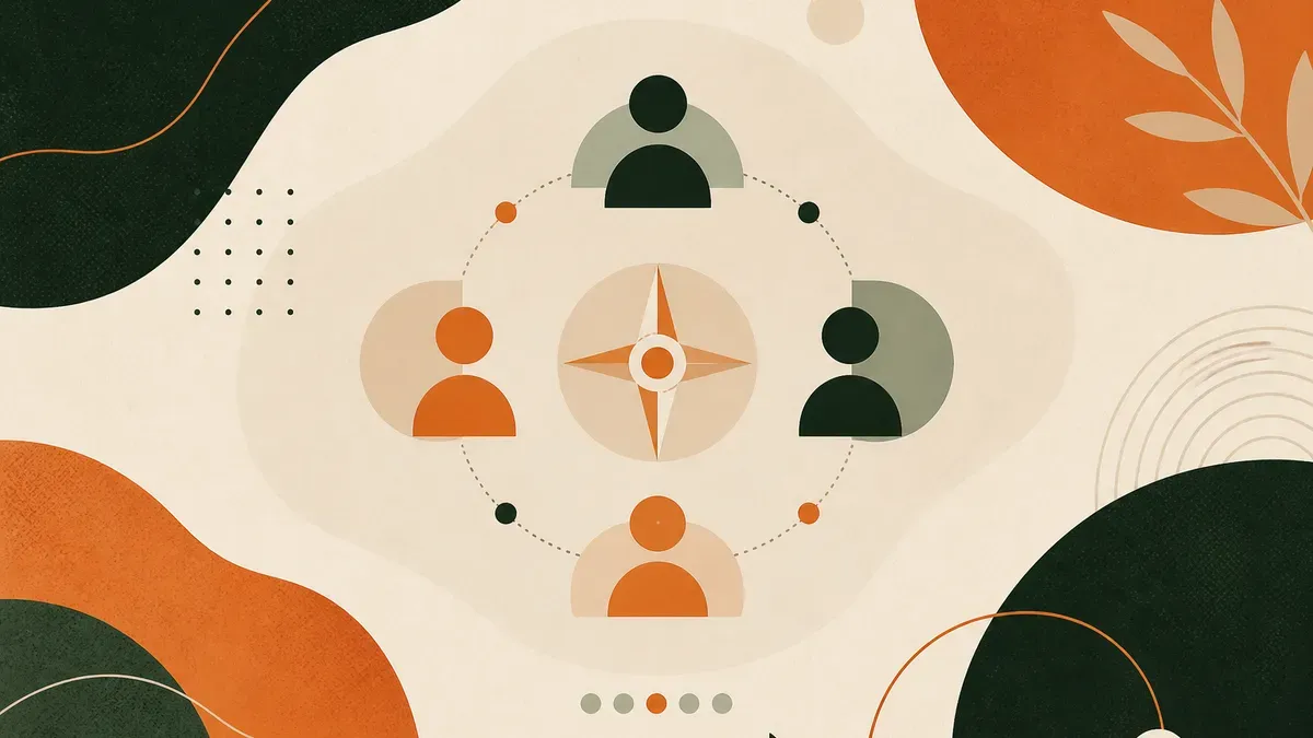 Ilustração sobre Alinhamento entre líderes: como manter todos na mesma página