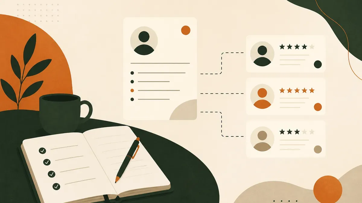 Ilustração sobre Como documentar entrevistas de emprego sem depender da memória