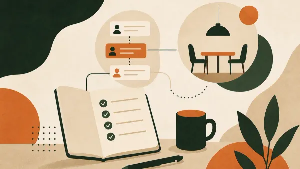 Ilustração sobre Como se preparar para uma reunião com cliente usando o que já foi conversado