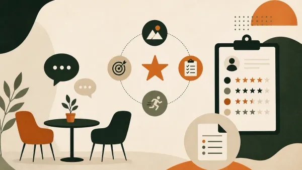 Ilustração sobre Entrevista comportamental com método STAR: perguntas, avaliação e registro