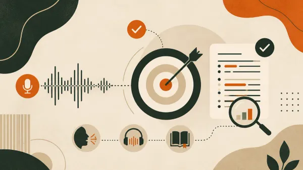 Ilustração sobre Precisão de transcrição: o que esperar e como melhorar o resultado